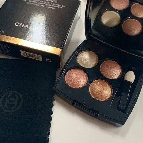 CHANEL LES 4 OMBRES OMBRÉ PAULIÈRES EFFETS MULTIPLES EYESHADOW QUAD 303 - Picture 3 of 9